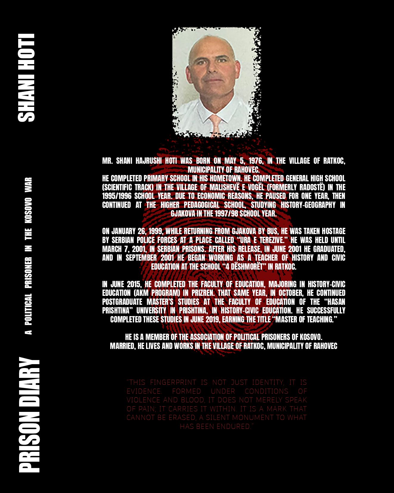Ditar nga Burgu — back cover / shpina e librit